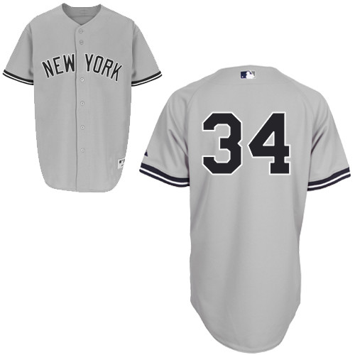 Brian McCann #34 MLB Jersey-New York Yankees Men's Authentic Road Gray Baseball Jersey - Click Image to Close